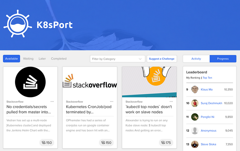 K8sPort： 基於遊戲化應用的k8s社群portal